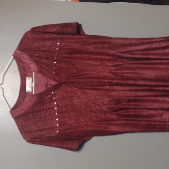Shannon Ford red blouse with pleats in the front size medium - Picture 1 of 10